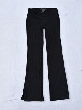 Vintage y2k Black Low-rise Bootcut Stretch Pants Sz 26 2000s Grail Summer Trendy